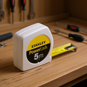 Stanley PowerLock Tape Measure 5m Steel Blade Measuring <b>Tool</b> - Product Image 3