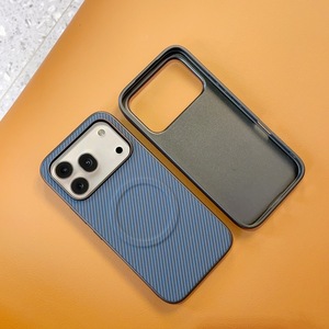 Funda Protectora Delgada Antiarañazos para Teléfono, Carcasa Trasera de Silicona con Patrón de <span class=keywords><strong>Fibra</strong></span> Sintética y PC Rígido para Honor <span class=keywords><strong>600</strong></span>, <span class=keywords><strong>600</strong></span> Pro, X80 Pro Max - Product Image 4