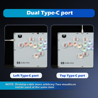 Controlador Duelpad Sin Palanca Tipo Hitbox para Juegos de Lucha de PS5, Mando Arcade, Joystick Pico GP2040-CE para PC/Xbox/PS4/Switch