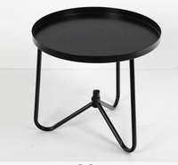 Table latérale en bois, meuble de salon, en métal