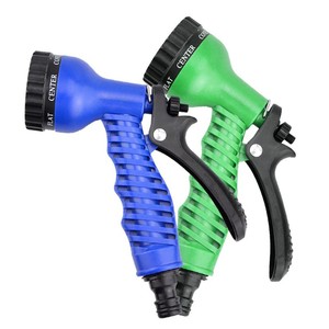 Boquilla de pulverización ajustable de 7 funciones, manguera de riego de plástico para jardín, cabezal de pistola verde - Product Image 2