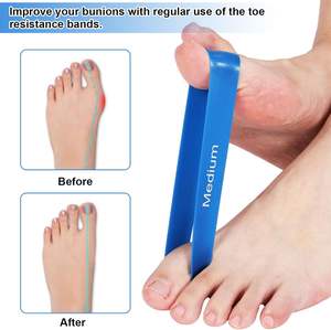 Entrenador de pies <span class=keywords><strong>para</strong></span> mujeres/hombres con 3 pesos, bandas de resistencia <span class=keywords><strong>para</strong></span> los dedos del pie, ejercitador de juanete, Material de látex por bandas <span class=keywords><strong>para</strong></span> los dedos - Product Image 3