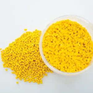 Yellow ASA/ABS/PE/PS/PA/PC High Quality Plastic Pigment Granule Masterbatch for Extruded