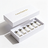 Boîte cadeau rigide sur mesure haut de gamme pour peptides de collagène, avec fermeture magnétique et impression bronzée, pour produits pharmaceutiques