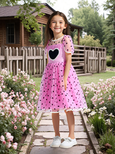 Vestido de lentejuelas Rosa personalizado para el Día de los niños, vestido de malla de <span class=keywords><strong>Minnie</strong></span> para niña, falda de tul de princesa encantadora - Product Image 3