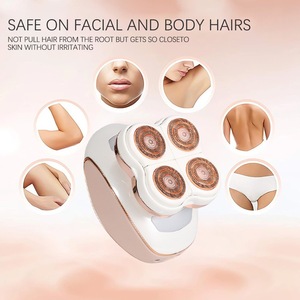 Depiladora Eléctrica Recargable de Oro de 18K, Máquina de Depilación en Seco y Húmedo para Rostro, Cuerpo, Piernas y Área del Bikini - Product Image 4