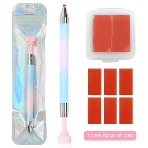 DIY Diamond Painting <b>Pen</b> Kit <b>Refillable</b> Crayons Rotating Glue Dot Drill <b>Pen</b> for Nail Art Manicure Art Accessories Quick Tool - Product Image 2