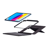 Clavier magique sans fil BT en cuir, modèle Ruidian RD02c, couleur noire, pour iPad 10,9 pouces, compatible FCC CE RECH, nouveauté 2025