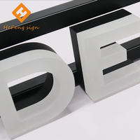 Enseigne de lettre de canal en acier inoxydable 3D faite pour cartier frontlit sign for shop