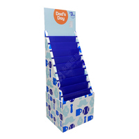 Benutzer definierte doppelseitig beleuchtete Einzelhandel Gruß karte Display Box Pappe Schräg ständer Postkarte Weihnachts werbung Racks