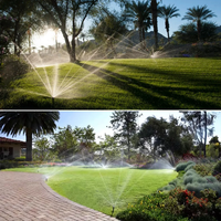 Cabezal de Aspersión Ajustable de 360 Grados, Boquilla de Agua Telescópica Giratoria Subterránea, Boquilla de Dispersión de Rayos Giratorios