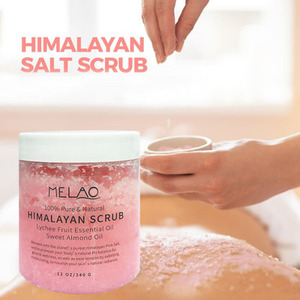 Exfoliante facial Natural <span class=keywords><strong>y</strong></span> exfoliante corporal con dulce slmond aceite de sal rosa del Himalaya exfoliante - Product Image 6