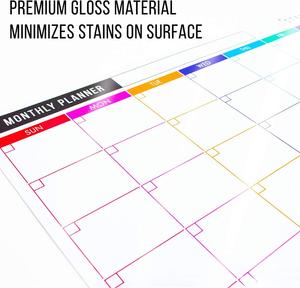 <span class=keywords><strong>Calendario</strong></span> Magnético Mensual de Pizarra Blanca de Borrado en Seco <span class=keywords><strong>Personalizado</strong></span> con Película Nano para Refrigerador - Product Image 3