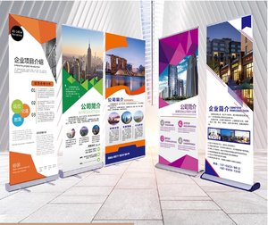 Menggulung Banner Pameran tahan air/tahan angin Roll up gratis Display untuk promosi aluminium Alloy ditarik portabel - Product Image 6