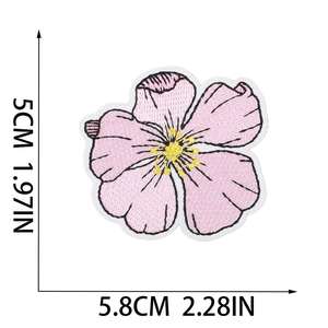 Iron on Embroidered Simple Style Round Sun Flower Daisy Patches for Clothes Bag Decoration - Product Image 3