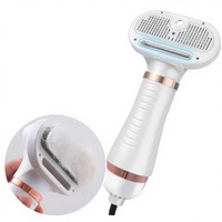 Brosse automatique rechargeable autonettoyante pour chat et animal de compagnie, outil rapide d'élimination des poils, pulvérisation de brume, massage, 3 vitesses, séchage à flux d'air constant
