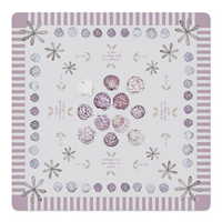 Tapis de protection de table pliable antidérapant 80x80cm 3mm d'épaisseur pour club de lecture et badge floral, tapis de mahjong