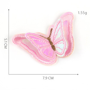 Bán Hot Màu Sắt Trên Thêu Bướm Đính Cho Phụ Nữ Quần Áo - Product Image 5