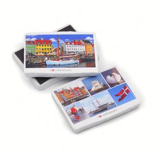 Personalize Custom Denmark Souvenirs 24 Pc Set Tourism Metal Crafts Resin Souvenir <b>Fridge</b> Magnet Printing - Product Image 6