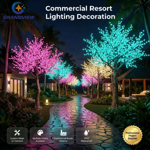 Customized Commercial Large <strong>Led</strong> Artificial Cherry Blossom <strong>Tree</strong> <strong>Light</strong> IP65 Motif <strong>Lights</strong> for Park Shopping Mall Festival Decor - Product Image 1