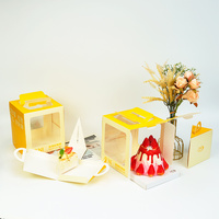 Scatole di Carta per Dessert Personalizzate all'Ingrosso, OEM ODM con Finestra Trasparente in PET, Logo Personalizzato, Stampa Offset, Imballaggio in Cartone per Pasticceria