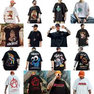 Venta al por mayor High Street Metal hebilla hombro protección manga corta hombres camiseta verano nueva <span class=keywords><strong>marca</strong></span> de moda de gama alta Cool - Product Image 1