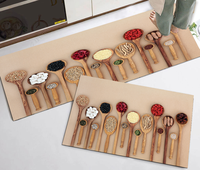 Tapis de cuisine antidérapant à motifs géométriques, fabriqué à la machine, adapté aux animaux domestiques