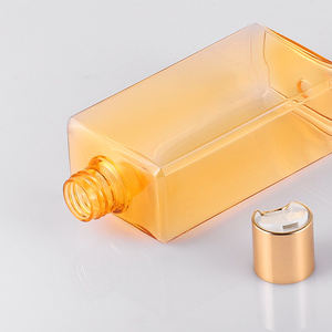 300ml White <strong>Empty</strong> Plastic <strong>Bottle</strong> <strong>Containers</strong> Gold Press Cap Shampoo Washing Cleaning Packaging <strong>Bottles</strong> Aluminum Disc Top Cover - Product Image 4