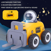 Jouet de véhicule de construction télécommandé DWI pour enfants, ensemble de camions d'ingénierie de dessin animé RC, chariot élévateur RC, excavatrice, rouleau compresseur, bulldozer, voiture