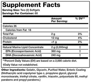 Gélules d'huile de poisson Oméga 3 ODM/OEM non-OGM pour la santé des articulations et du système immunitaire - Product Image 2