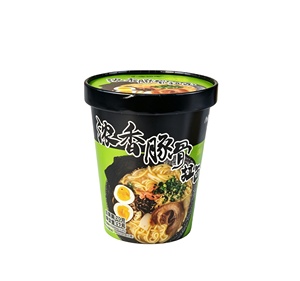 Private Label Halal Tonkotsu <strong>Ramen</strong> Instant Noodles Cup Creamy Pork <strong>Bone</strong> <strong>Broth</strong> 5-Minute Cook 12 Cups/CTN - Product Image 1