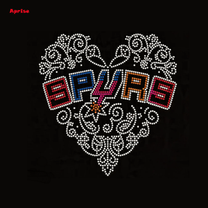 Transfert de strass Spurs, design personnalisé à repasser pour <span class=keywords><strong>t</strong></span>-<span class=keywords><strong>shirt</strong></span> - Product Image 4
