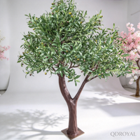 Vente en gros de plantes artificielles personnalisées, naturelles et faciles à installer, arbres verts, oliviers artificiels, décorations intérieures pour la maison et les hôtels