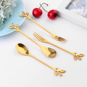 Bộ đồ ăn bằng thép không gỉ cà phê khuấy thìa trà vài lá tráng miệng thìa kem tráng miệng muỗng và Bộ Nĩa - Product Image 3