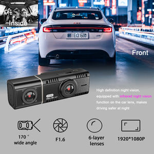 1,5 inch LCD Dashcam voor auto's, dubbele lens, HD 1080p, GPS, klein, 2-kanaals <span class=keywords><strong>Nextbase</strong></span> auto black box dashcam, zwarte kleur - Product Image 6