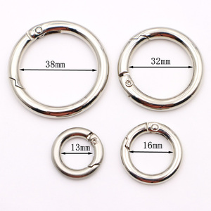 Chất Lượng Túi Phụ Kiện Phần Cứng 15Mm 20Mm 25Mm Vòng Cạnh Kim Loại O <span class=keywords><strong>Ring</strong></span> Mở Cửa Vòng Tùy Chỉnh Mùa Xuân Vòng Móc - Product Image 6