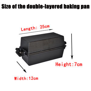 Ensemble de 2 moules à <span class=keywords><strong>pain</strong></span> en fonte écologiques et durables avec couvercle pour la cuisson des plats et des gâteaux - Product Image 4