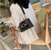 Sac à bandoulière à chaîne de créateur de luxe femmes tempérament décontracté coton et lin Patchwork dames sac à bandoulière