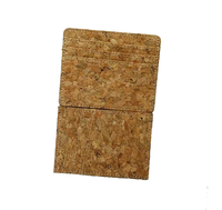 Dompet bambu tempat kartu kayu memblokir pemegang kartu Pop up dompet tempat kartu kayu