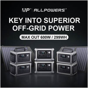 Nouveau Design Premium 600w centrale solaire portable 299WH alimentation solaire batterie LiFePo4 générateur solaire à onde sinusoïdale pure - Product Image 2