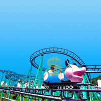 Manèges de qualité Crazy Mouse Roller Coaster pour parcs d'attractions à vendre, équipement de fête foraine, sensations fortes pour enfants, pour parcs à thème et parcs de vacances