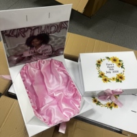 Boîtes d'expédition en carton ondulé personnalisées avec logo imprimé, boîtes cadeaux pliables en papier noir, emballages d'expédition personnalisés en gros