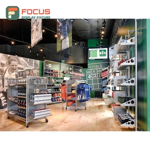 Industrial Brand Store Stainless Steel Glass Display Case Factory Boutique Store - Product Image 1