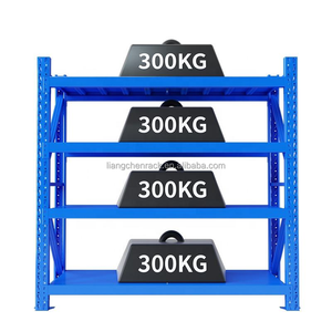 Nouvelle étagère de stockage industrielle, étagères d'entrepôt polyvalentes pour la logistique et l'entreposage, installation simple et réglable - Product Image 1