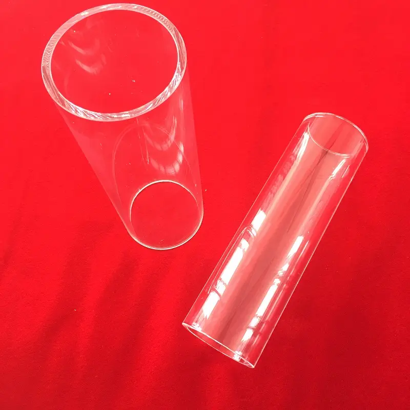 Resistance High Temperature Quartz Glass Tube Fused Silica Transparent Quartz Tube Flamed Edge