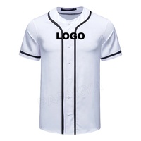 Imprimé personnalisé hommes Baseball uniforme nouveau à manches courtes col en V maillot Sportswear grande taille respirant caractéristique