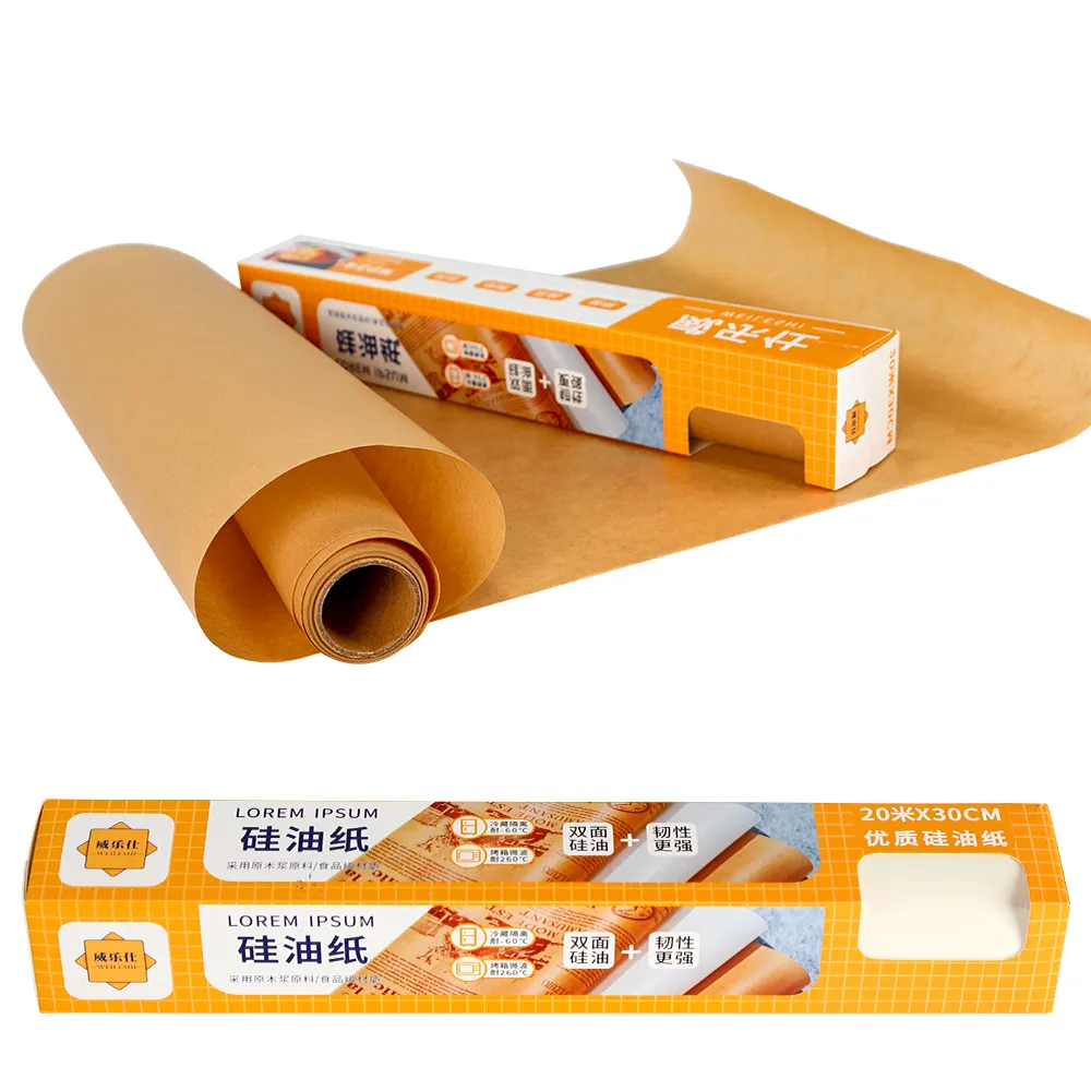 High Quality Food Grade Kraft Roll Food Grade Parchment Baking Paper Roll