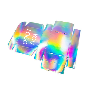 Caja de Cartón Corrugado Holográfica Arcoíris para Regalos, Compras y Envíos Comerciales - Product Image 2