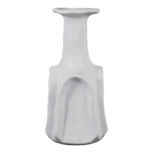 Vaso per Fiori in Ceramica Alto Decorativo con Design Artistico Curvo per Soggiorno e Fiori Freschi - Product Image 1