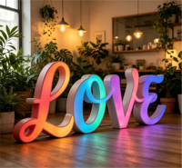Letras de Canal Acrílicas LED 3D, Letrero Personalizado para Exteriores, IP65 Resistente al Agua, Luces LED Multicolor, Control Remoto, Publicidad Direccional